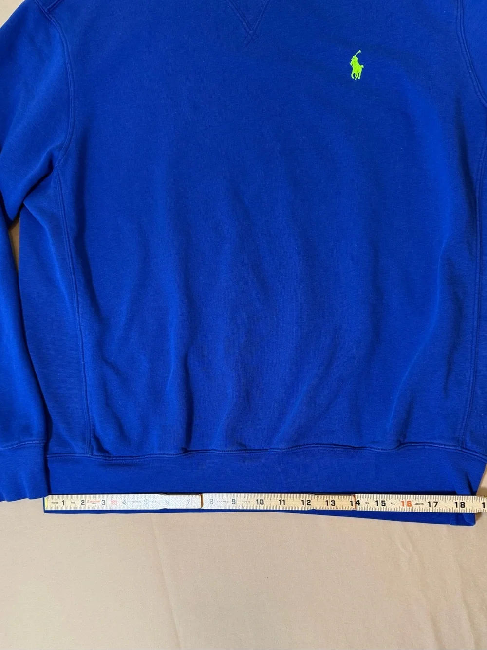 POLO Ralph Lauren Crewneck Sweatshirt in Royal Blue, size Large.